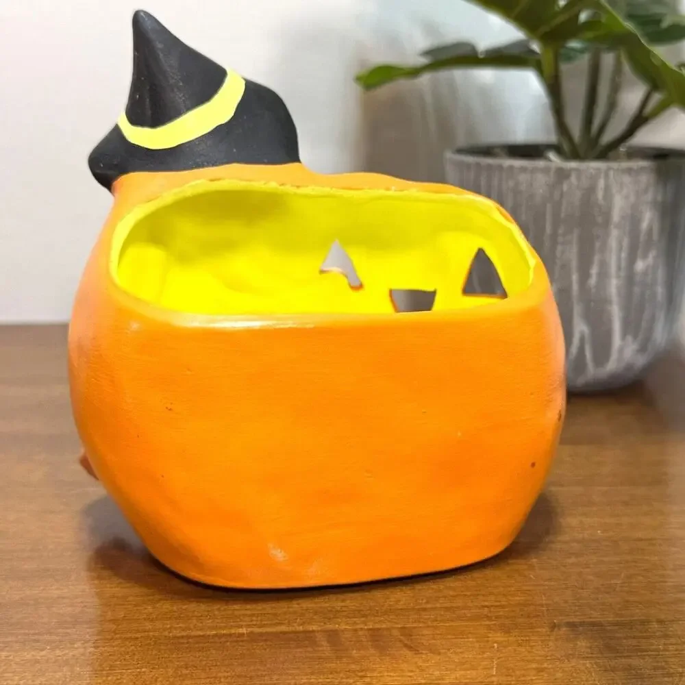 Halloween Candle Holder Pumpkin Jack-o-lantern Witch Tealight Votive